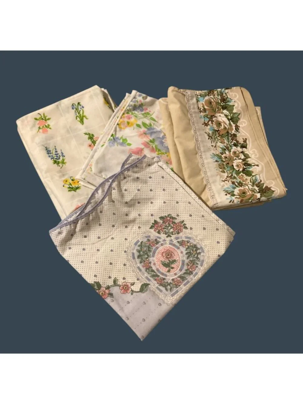 Lot of 7 Vintage Floral Standard Size Pillowcase Grannycore Cottagecore